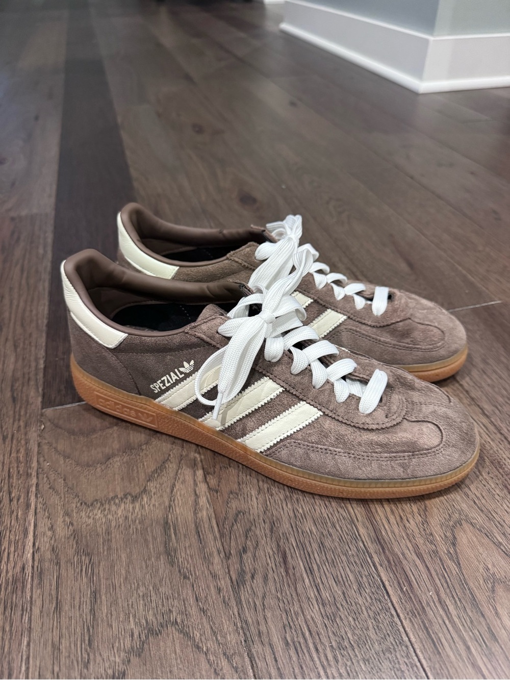adidas Spezial Suede Sneakers in Brown and Cream